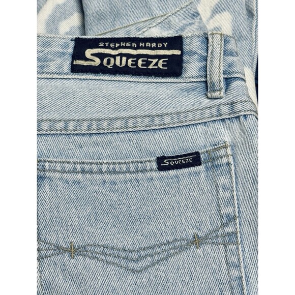 Stephen Hardy Squeeze Jeans with Bleach & Rhinestone Design Women's 7/8 Vintage - Picture 4 of 6